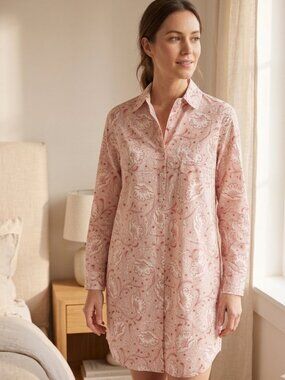 Julia Amory Floral Button-Down Tunic - Size Small NWT